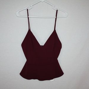 NWT Amanda Uprichard Peplum Tank Top Small